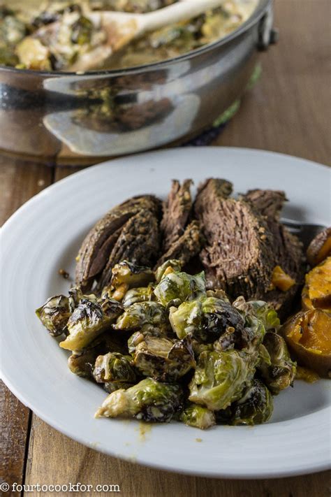 roasted-brussels-sprouts-with-gorgonzola-cream-sauce image