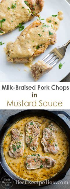 juicy-milk-pork-chops-with-mustard-sauce-best image