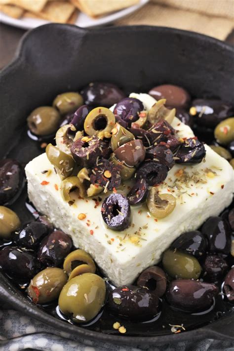 mediterranean-baked-feta-with-olives-the-tasty-bite image