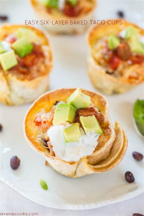 baked-taco-cups-with-tortillas-averie-cooks image