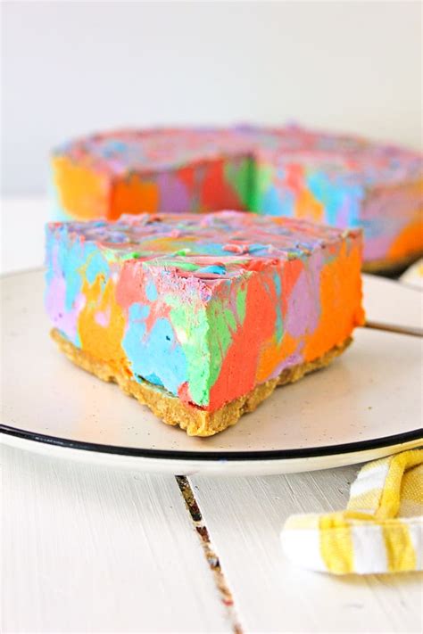 no-bake-rainbow-cheesecake-recipe-tie-dye image