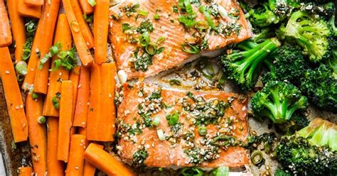 asian-salmon-sheet-pan-dinner-the-modern-proper image