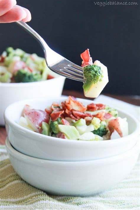 healthy-easy-broccoli-potato-bacon-salad image