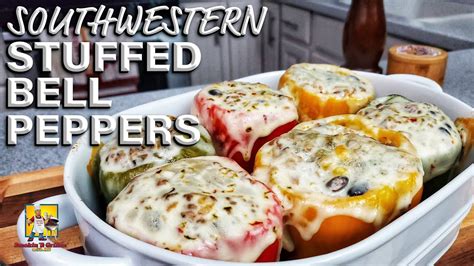 southwestern-style-stuffed-bell-peppers-youtube image