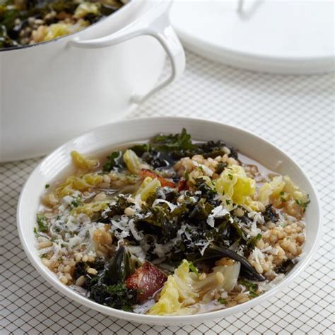 cabbage-and-kale-soup-with-farro-recipe-melissa image
