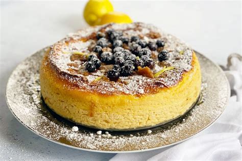 blueberry-lemon-gluten-free-ricotta-cheesecake image