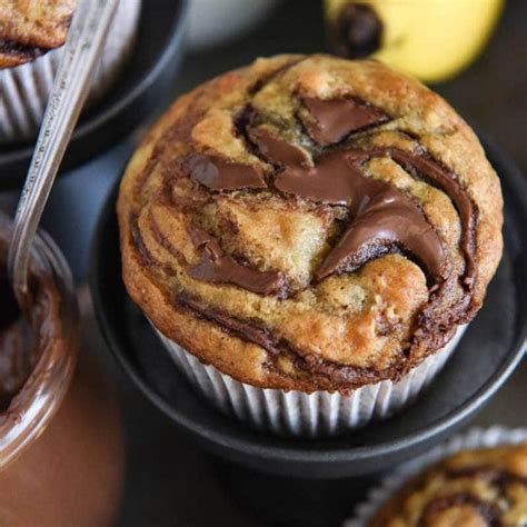 nutella-banana-swirl-muffins-the-novice-chef image