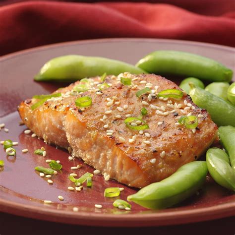 broiled-salmon-with-miso-glaze-eatingwell image