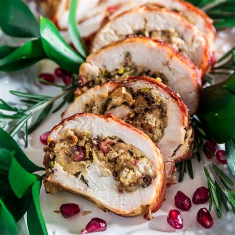 prosciutto-wrapped-turkey-roulade-with-pomegranate image