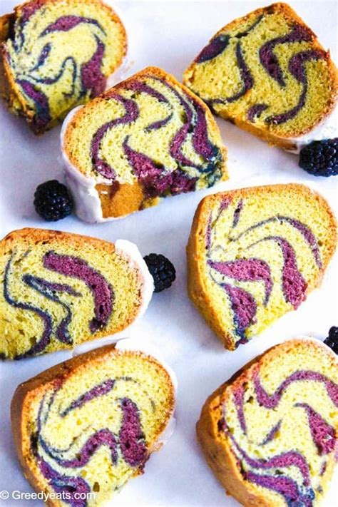 vanilla-bundt-cake-with-blackberry-swirls-and-vanilla-glaze image