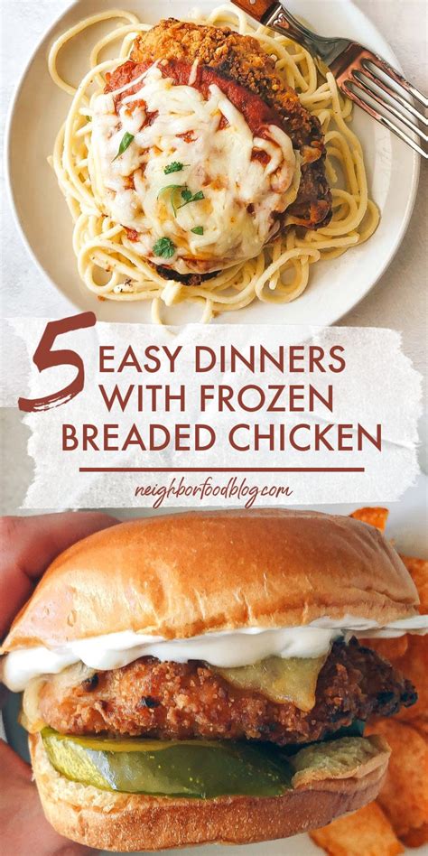 5-easy-dinners-to-make-with-frozen-breaded-chicken image