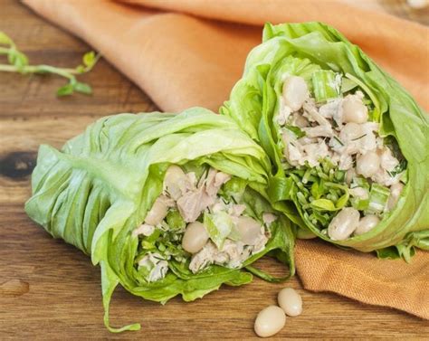 zesty-white-bean-and-tuna-lettuce-wraps image