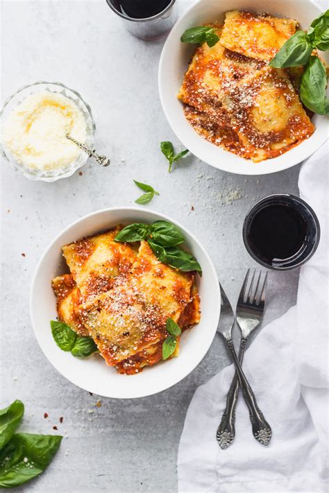 homemade-cheese-ravioli-fork-in-the-kitchen image