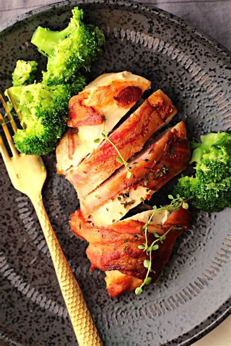 chicken-with-bacon-thyme-garlic-cream-sauce image