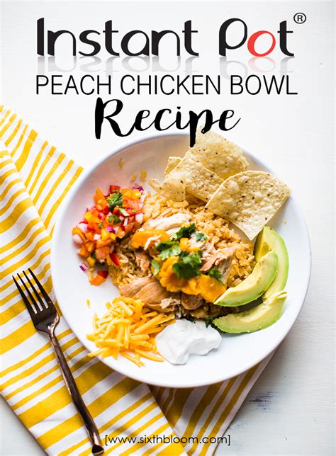 instant-pot-peach-chicken-taco-bowl-recipe-sixth image