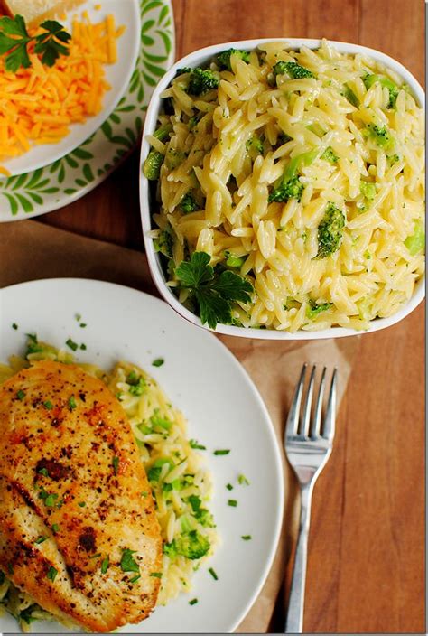 cheesy-broccoli-orzo-easy-pasta-side-dish-recipe-iowa image