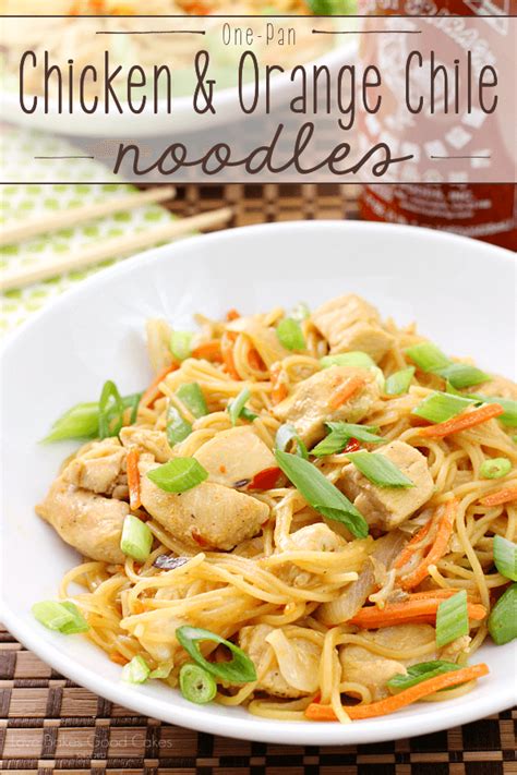 one-pan-chicken-orange-chile-noodles-love-bakes image