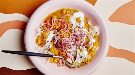 spiced-dal-with-fluffy-rice-and-salted-yogurt-bon-apptit image