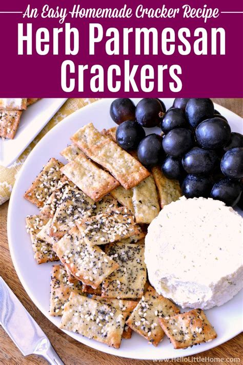 homemade-herb-parmesan-crackers-recipe-hello image