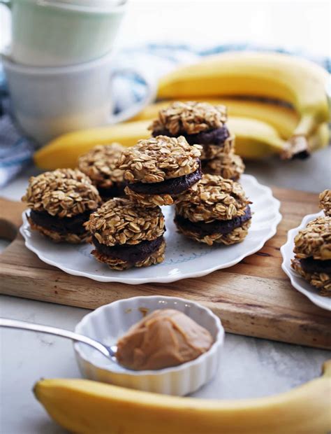 banana-oatmeal-sandwich-cookies-with-peanut-butter image
