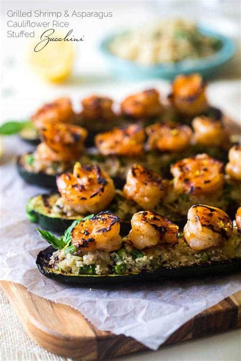 low-carb-keto-shrimp-zucchini-boats-on-the-grill image