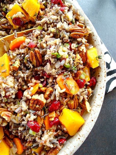 wild-rice-pilaf-with-squash-cranberries-and-pecans image