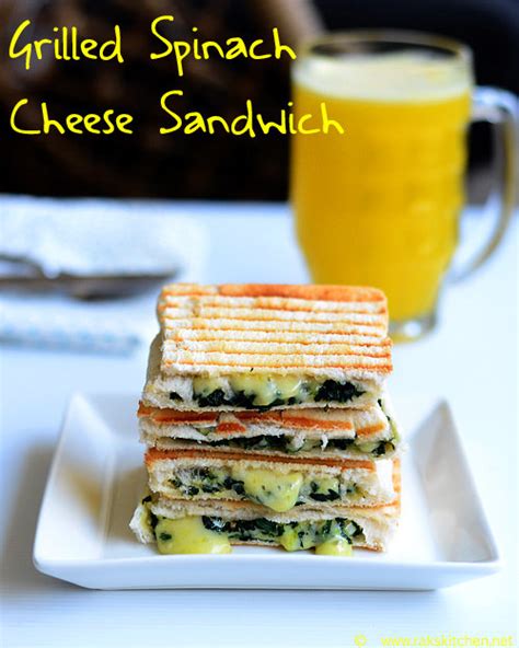 spinach-cheese-sandwich-creamy-grilled-sandwich image