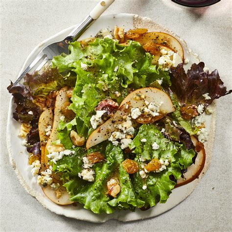 pear-gorgonzola-walnut-salad-recipe-eatingwell image