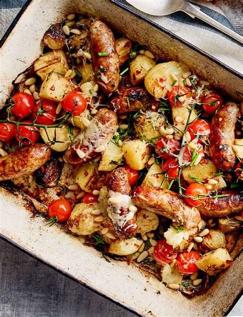all-in-one-sausage-and-crispy-potato-bake image