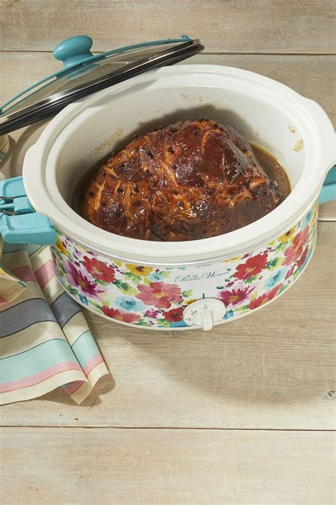 slow-cooker-ham-with-brown-sugar-glaze-crock-pot image