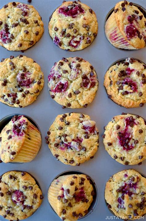 raspberry-chocolate-chip-muffins-just-a-taste image