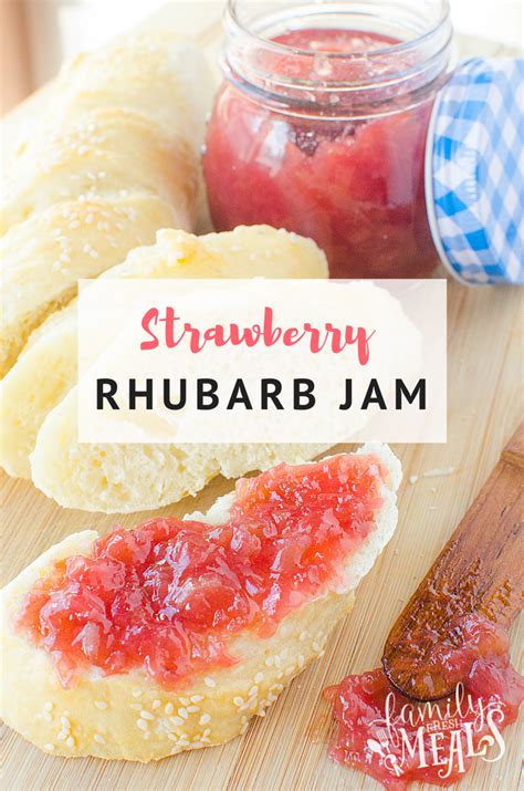 easy-strawberry-rhubarb-jam-family-fresh-meals image