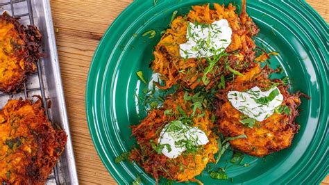 michael-symons-sweet-potato-fritters-with-feta-and-dill image