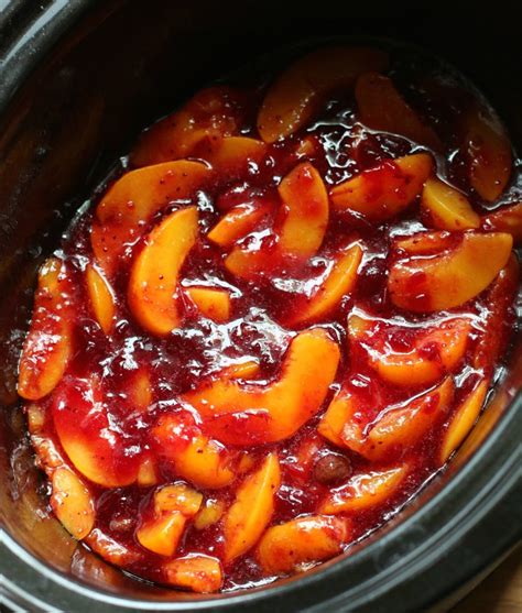slow-cooker-gluten-free-cranberry-peach-cobbler image