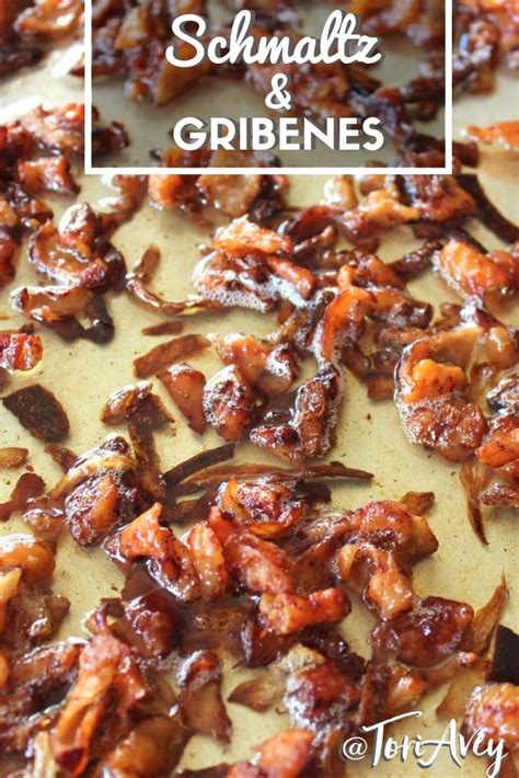how-to-make-schmaltz-and-gribenes-recipe-and image