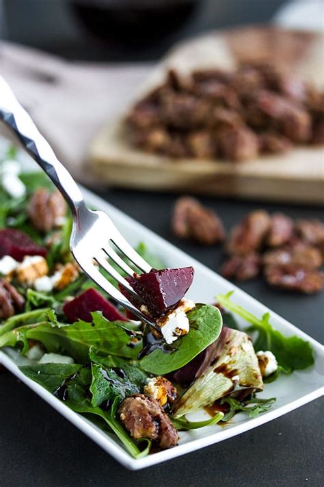 pickled-beet-salad-with-goat-cheese-and-maple-pecans image
