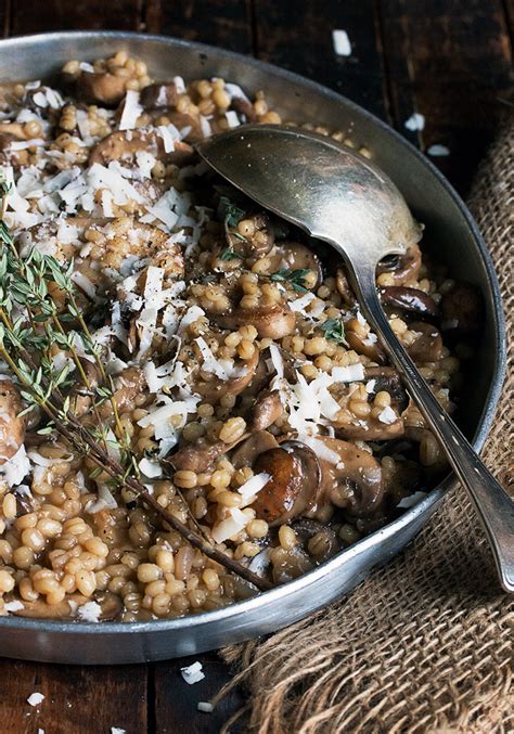 barley-risotto-with-mushrooms-seasons-and-suppers image