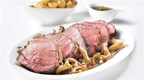top-sirloin-beef-roast-with-mushrooms-and-blue-cheese image