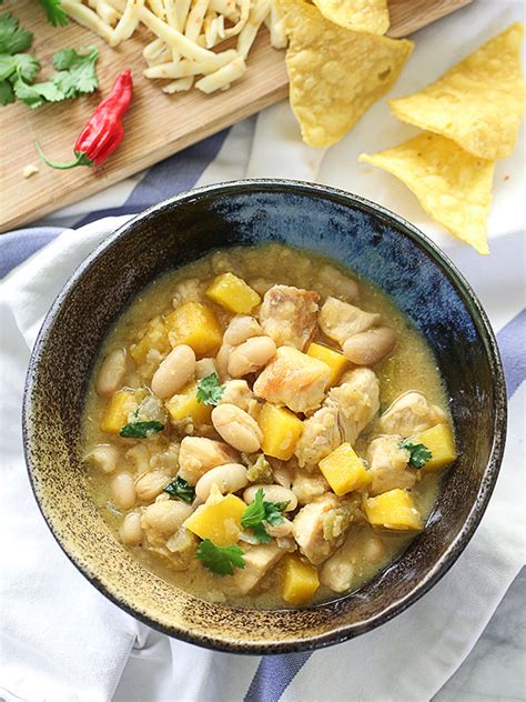 easy-white-bean-chicken-chili-with-butternut-squash image