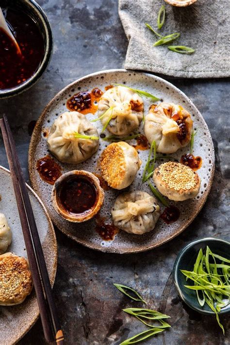 chinese-mushroom-dumplings-with-sweet-chili-ginger image