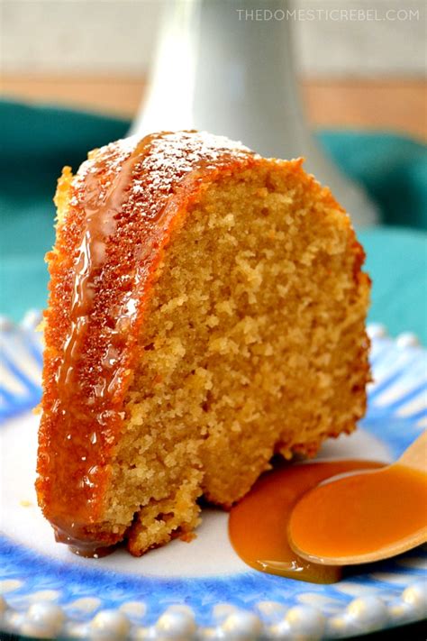 best-brown-sugar-cake-with-caramel-sauce-the image