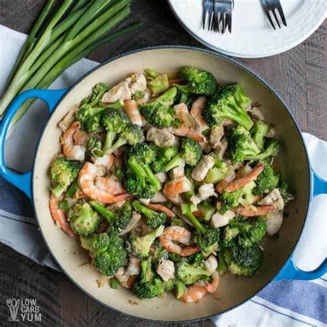 chicken-and-shrimp-stir-fry-with-broccoli-low-carb-yum image