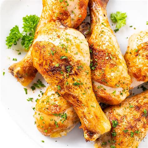 baked-chicken-legs-drumsticks-wholesome-yum image