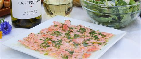 italian-seafood-dinner-salmon-carpaccio-lacremacom image