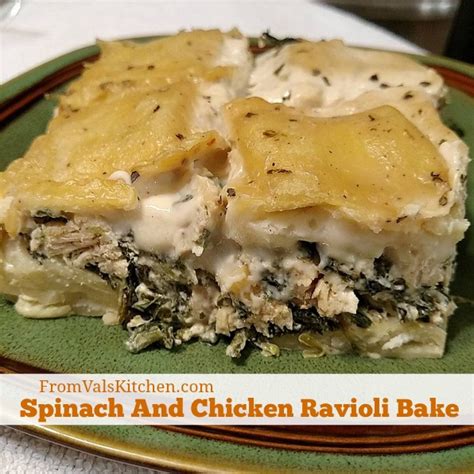 spinach-and-chicken-ravioli-bake-recipe-from-vals image
