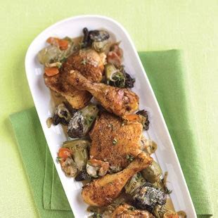 chicken-and-artichoke-fricassee-with-morel-mushrooms image