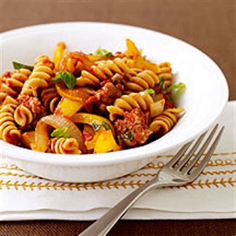 italian-sausage-and-pepper-pasta-healthy image