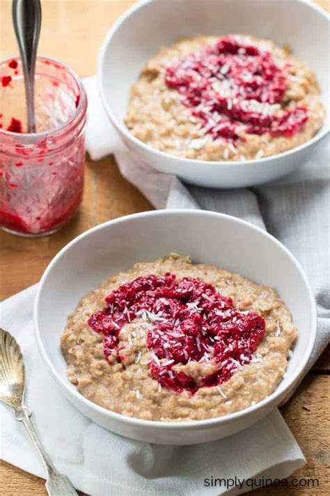 peanut-butter-and-jelly-oatmeal-breakfast-bowls-simply image
