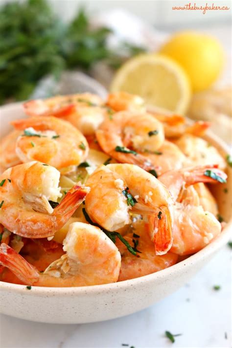 easy-roasted-garlic-butter-shrimp-the-busy-baker image