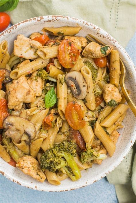 one-pan-balsamic-chicken-pasta-the-clean-eating-couple image